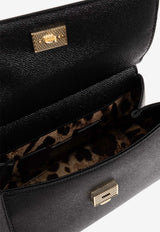 Dolce & Gabbana Small Sicily Leather Handbag Black BB6003 B1001-80999