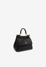 Dolce & Gabbana Small Sicily Leather Handbag Black BB6003 B1001-80999