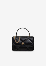 Tory Burch Mini Kira Quilted Leather Handbag Black 158326 0-001