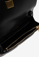 Tory Burch Mini Kira Quilted Leather Handbag Black 158326 0-001