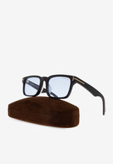 Tom Ford T Logo Square Sunglasses Blue FT1148-D 0-5302V