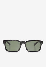 Tom Ford T Logo Square Sunglasses Green FT1148-D 0-5363N