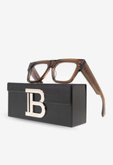 Balmain B-Army Prescription Square Glasses Transparent BPX-164C-52 0-0