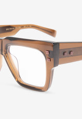 Balmain B-Army Prescription Square Glasses Transparent BPX-164C-52 0-0