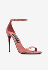 Dolce & Gabbana Keira 105 Polished Leather Sandals Pink CR1717 A1037-80405