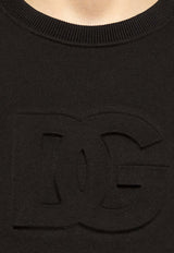 Dolce & Gabbana Embossed DG Logo Sweatshirt Black G9BIQZ G7O2S-N0000