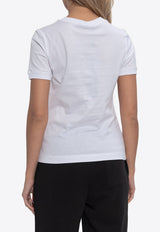Dolce & Gabbana DG Logo Embroidered T-shirt White F8N08Z GDCYE-W0800