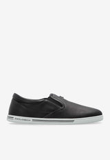 Dolce & Gabbana Saint Tropez Leather Sneakers Black CS2321 A8034-80999