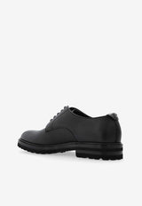 Dolce & Gabbana Leather Derby Shoes Black A10852 A9P45-80999