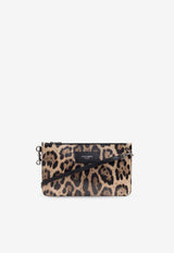 Dolce & Gabbana Leopard Print Leather Shoulder Bag Brown BP3343 A6519-HY13M