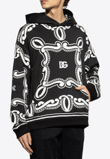 Dolce & Gabbana Bandana Print Hooded Sweatshirt Black G9BKTT II7FQ-HN9RA
