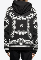 Dolce & Gabbana Bandana Print Hooded Sweatshirt Black G9BKTT II7FQ-HN9RA