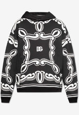 Dolce & Gabbana Bandana Print Hooded Sweatshirt Black G9BKTT II7FQ-HN9RA