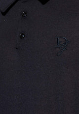 Dolce & Gabbana Long-Sleeved Polo T-shirt Navy  GXZ25Z JBSK3-B1622