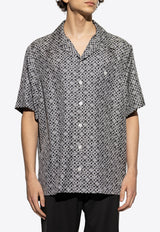Dolce & Gabbana Printed Bowling Shirt Gray G5JH9T IS1XV-HN5KG