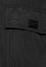 Dolce & Gabbana Logo Embroidered Buttoned Shirt Black G5MR9T G8MH8-N0000