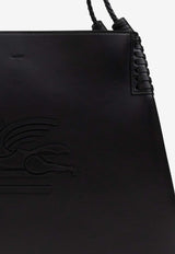 Etro Large Libra Leather Tote Bag Black WP1D0028 AP264-N0000