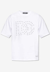 Dolce & Gabbana Printed DG Logo Crewneck T-shirt White G8PN9T G7O4N-W0800