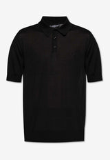 Dolce & Gabbana Embroidered DG Polo T-shirt Black GXZ02Z JBSK3-N0000