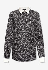 Dolce & Gabbana Floral Print Buttoned Shirt Black G5MM4Z IS1X1-HN5EV