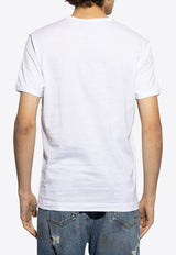 Dolce & Gabbana Logo Appliqué Crewneck T-shirt White G8PV1Z G7O4C-W0800