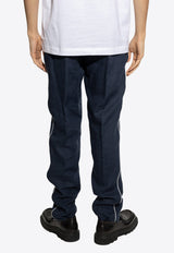 Dolce & Gabbana Linen Straight-Leg Pants Navy GVCRAT FU4LG-B0665