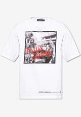 Dolce & Gabbana Graphic Print Crewneck T-shirt White G8PN9T G7O4T-W0800