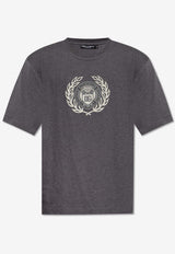 Dolce & Gabbana Logo Print Crewneck T-shirt Gray G8PN9T G7O2D-S8292