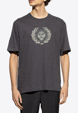 Dolce & Gabbana Logo Print Crewneck T-shirt Gray G8PN9T G7O2D-S8292