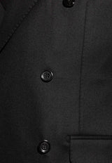 Dolce & Gabbana Double-Breasted Tailored Wool Blazer Black G2TL3T FU21Q-N0000