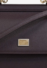 Dolce & Gabbana Medium Sicily Leather Handbag Burgundy BB6003 B1001-8M073