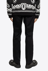 Dolce & Gabbana Logo Plaque Tailored Pants Black GP0K3T FUFL3-N0000