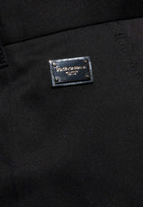 Dolce & Gabbana Logo Plaque Tailored Pants Black GP0K3T FUFL3-N0000