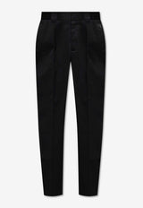 Dolce & Gabbana Logo Plaque Tailored Pants Black GP0K3T FUFL3-N0000