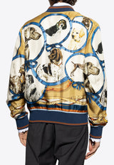 Dolce & Gabbana Printed Silk Bomber Jacket Multicolor G9PD5T HI1VU-HH5IC