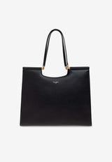 Dolce & Gabbana Large Sicily Leather Tote Bag Black BB7727 B7321-80999