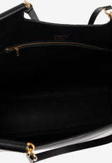 Dolce & Gabbana Large Sicily Leather Tote Bag Black BB7727 B7321-80999