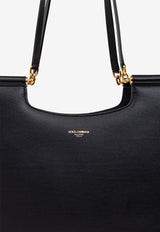 Dolce & Gabbana Large Sicily Leather Tote Bag Black BB7727 B7321-80999