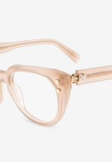 Balmain Bold Rectangular Glasses Transparent BPX-162C-52 0-0