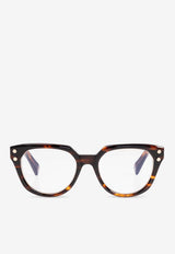 Balmain Bold Rectangular Glasses Transparent BPX-162B-52 0-0