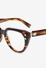 Balmain Bold Rectangular Glasses Transparent BPX-162B-52 0-0