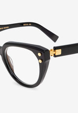 Balmain Bold Rectangular Glasses Transparent BPX-162A-52 0-0