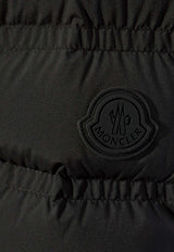 Moncler Logo Patch Flared Midi Skirt Black K10932D00006 597V5-999