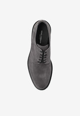 Dolce & Gabbana Suede Oxford Lace-Up Shoes Gray A10858 AT441-80730