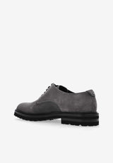 Dolce & Gabbana Suede Oxford Lace-Up Shoes Gray A10858 AT441-80730
