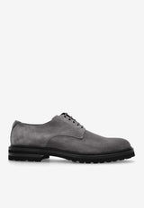 Dolce & Gabbana Suede Oxford Lace-Up Shoes Gray A10858 AT441-80730