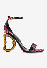 Dolce & Gabbana Baroque DG 105 Floral Print Sandals Multicolor CR0739 A6N77-HN5JA