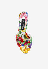 Dolce & Gabbana Keira 60 Floral Brocade Mules Multicolor CR1744 A6L95-HA5KU