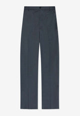 Moncler Wool Tailored Pants Gray K10912A00016 598D1-989