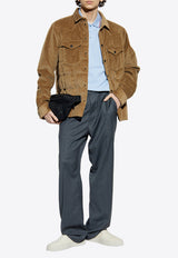 Moncler Wool Tailored Pants Gray K10912A00016 598D1-989